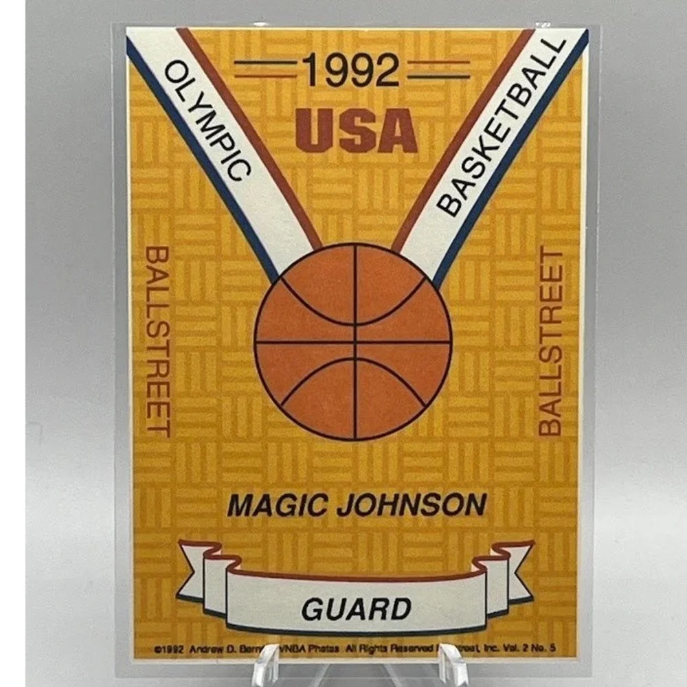 Magic Johnson 1992 Ballstreet Vol. 2 No. 5 NBA USA Team Basketball Card